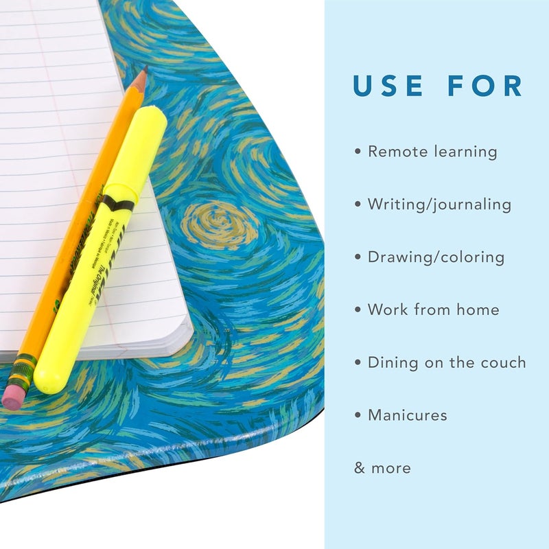 LapGear MyStyle Portable Lap Desk with Cushion - Starry Blue - Fits up to 15.6 Inch Laptops - Style No. 45339 - Image 4